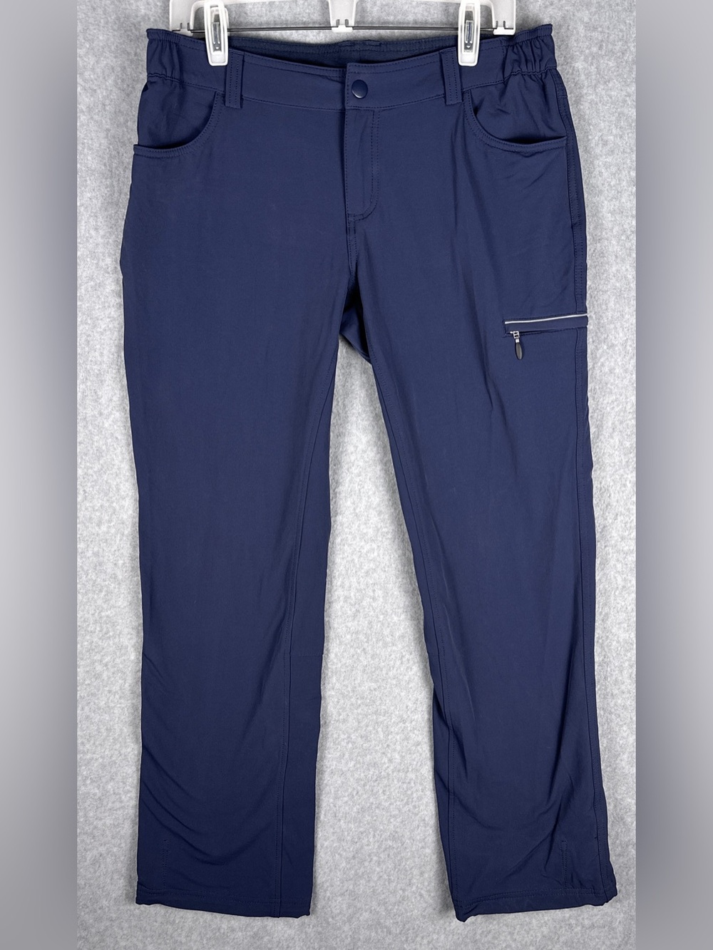 Duluth Trading Co Womens 8x31 Slate Blue Hiking Pants Stretch Utility Outdoor